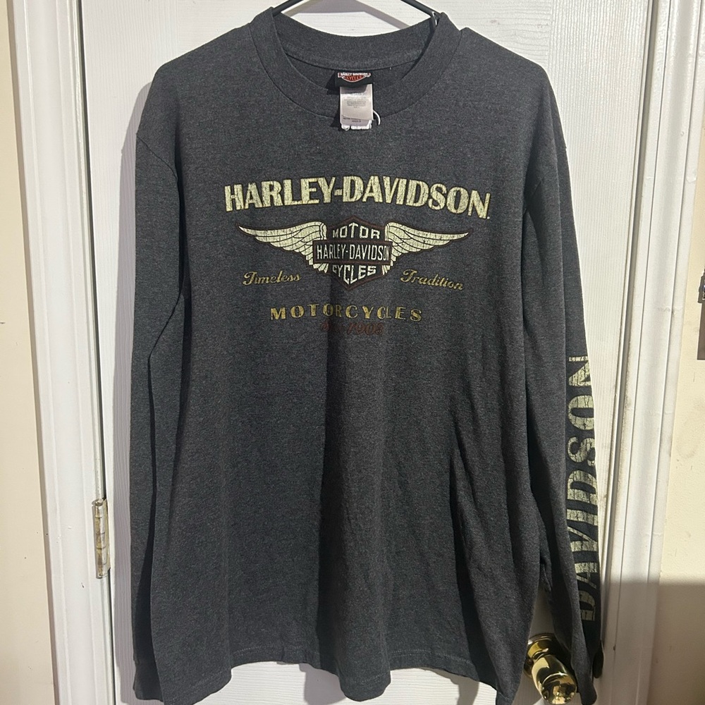 Y2K Harley-Davidson Gray Long Sleeve